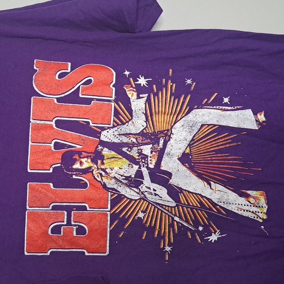 Elvis Purple Cotton Tee Size Small #New PTP:19" Length:26.5" - Picture 3 of 6